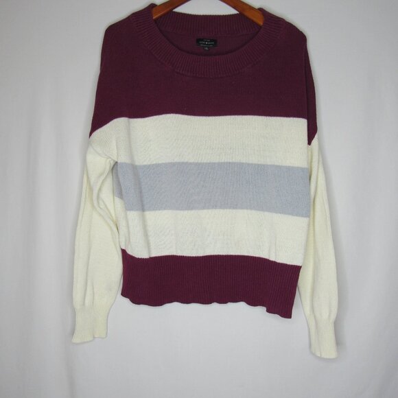 Lucky Brand Colorblock Stripe Cozy Sweater Women's L Large - Picture 6 of 8